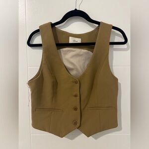 Wilfred Tan Brown Tailored Vest
